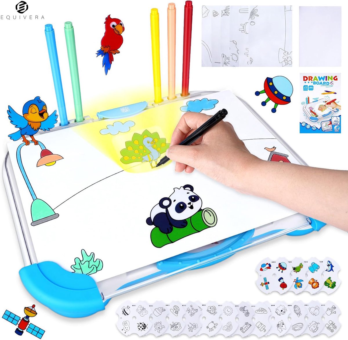 Equivera Tekenprojector Kinderen - Tekenprojector voor Kinderen - Tekenprojector - Tekenmachine Kinderen - Tekenmachine