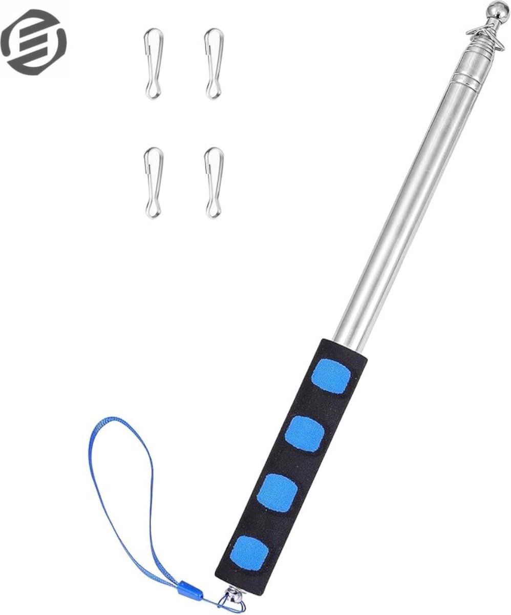 Equivera Vlaggenstok voor aan Huis - Vlaggenmast - Nederlandse Vlag - Koningsdag - Sterke Vlaggen Stok