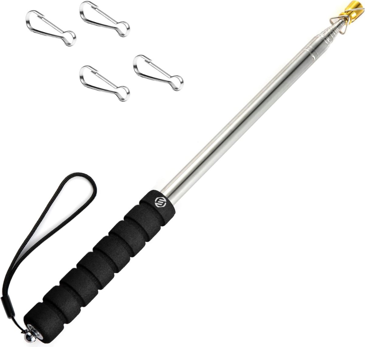 Equivera Vlaggenstok voor aan Huis - Vlaggenmast - Nederlandse Vlag - Koningsdag - Sterke Vlaggen Stok