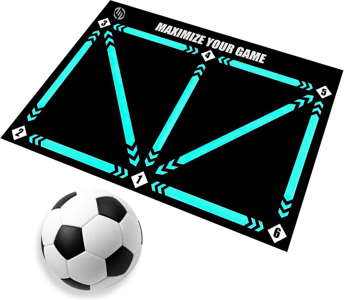   Voetbalmat - Voetbal Mat - Voetbal Vloerkleed - Voetbal Tapijt - Voetbal Materiaal - Dribbelmat - Voetbal Spullen - Voetbal Trainingsmat