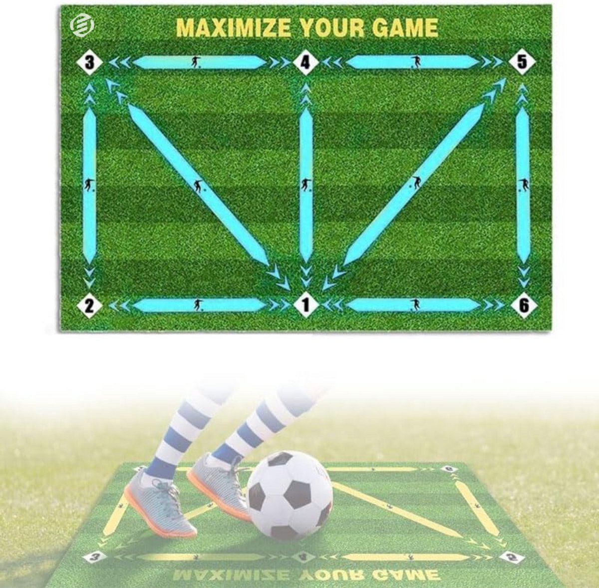   Voetbalmat - Voetbalmat - Voetbal Training - Dribbelmat - Trainingsmateriaal - Kinderen