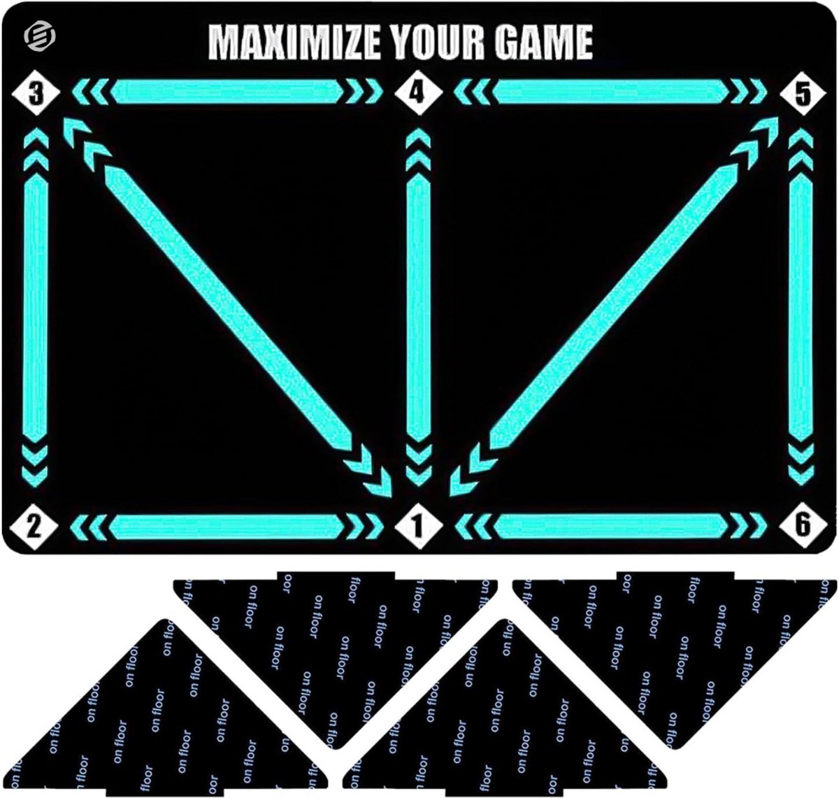 Equivera Voetbalmat - Voetbalmat - Voetbal Training - Dribbelmat - Trainingsmateriaal - Kinderen