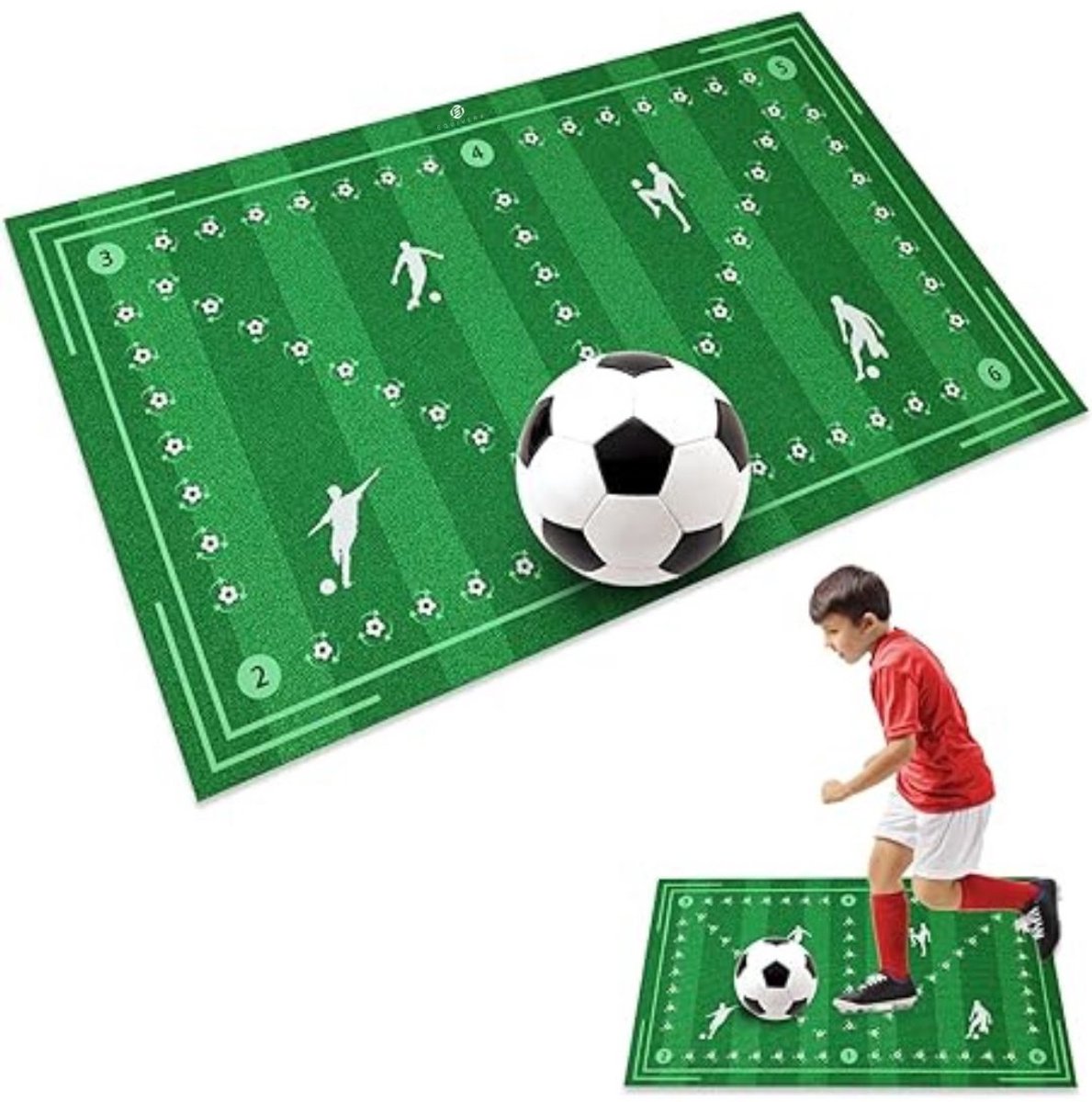 Equivera Voetbalmat - Voetbalmat - Voetbal Training - Dribbelmat - Trainingsmateriaal - Kinderen