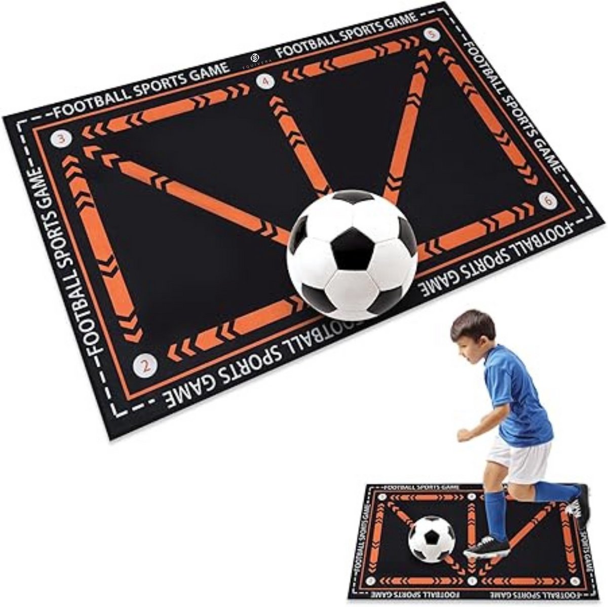 Equivera Voetbalmat - Voetbalmat - Voetbal Training - Dribbelmat - Trainingsmateriaal - Kinderen