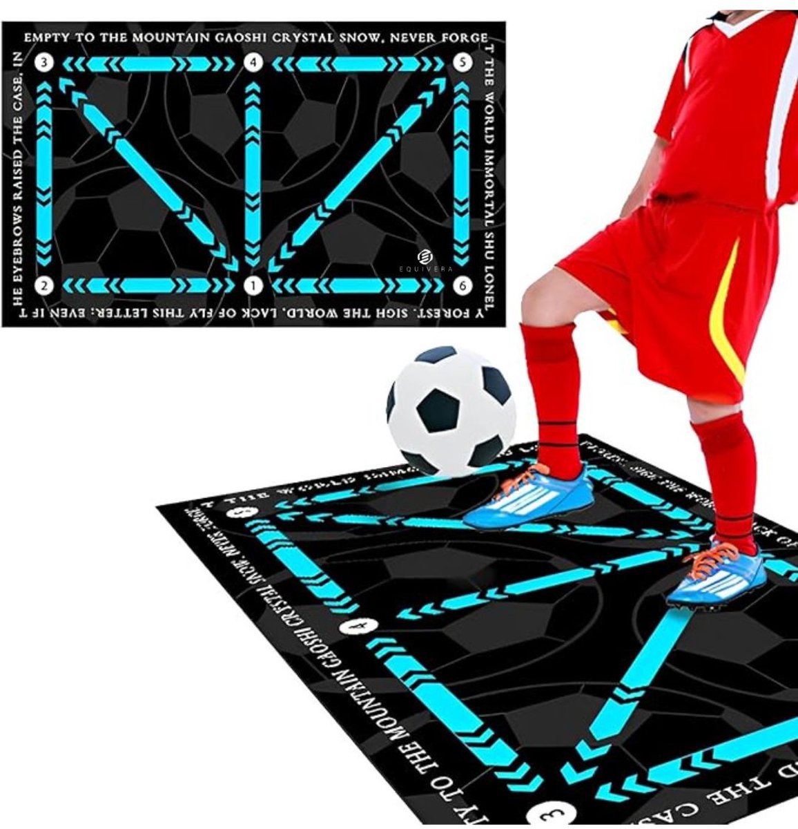   Voetbalmat - Voetbalmat - Voetbal Training - Dribbelmat - Trainingsmateriaal - Kinderen