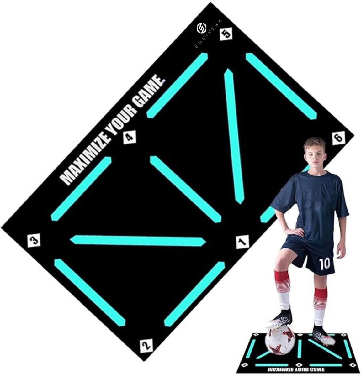   Voetbalmat - Voetbalmat - Voetbal Training - Dribbelmat - Trainingsmateriaal - Kinderen