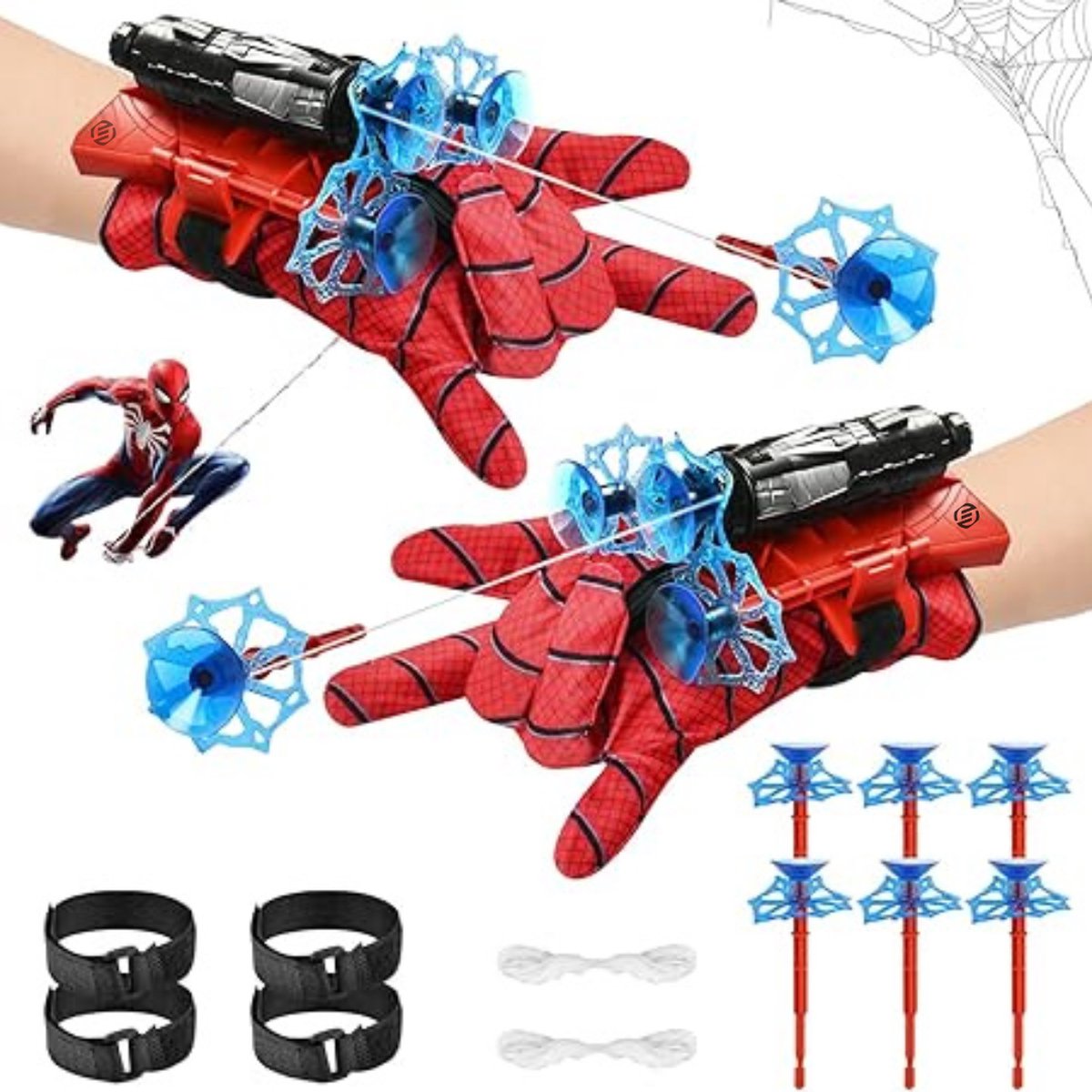 Equivera Webshooter - Webshooter - Handschoen - Webshooter Handschoen - Launcher Handschoen - Speelgoedblaster - Speelgoed Handschoen