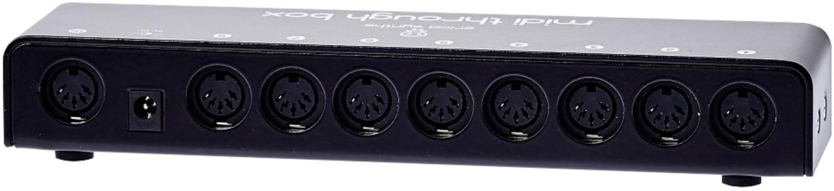 Erica Synths Midi Through Box robuste 8-fach MIDI-Thru Box - MIDI-tool voor keyboards