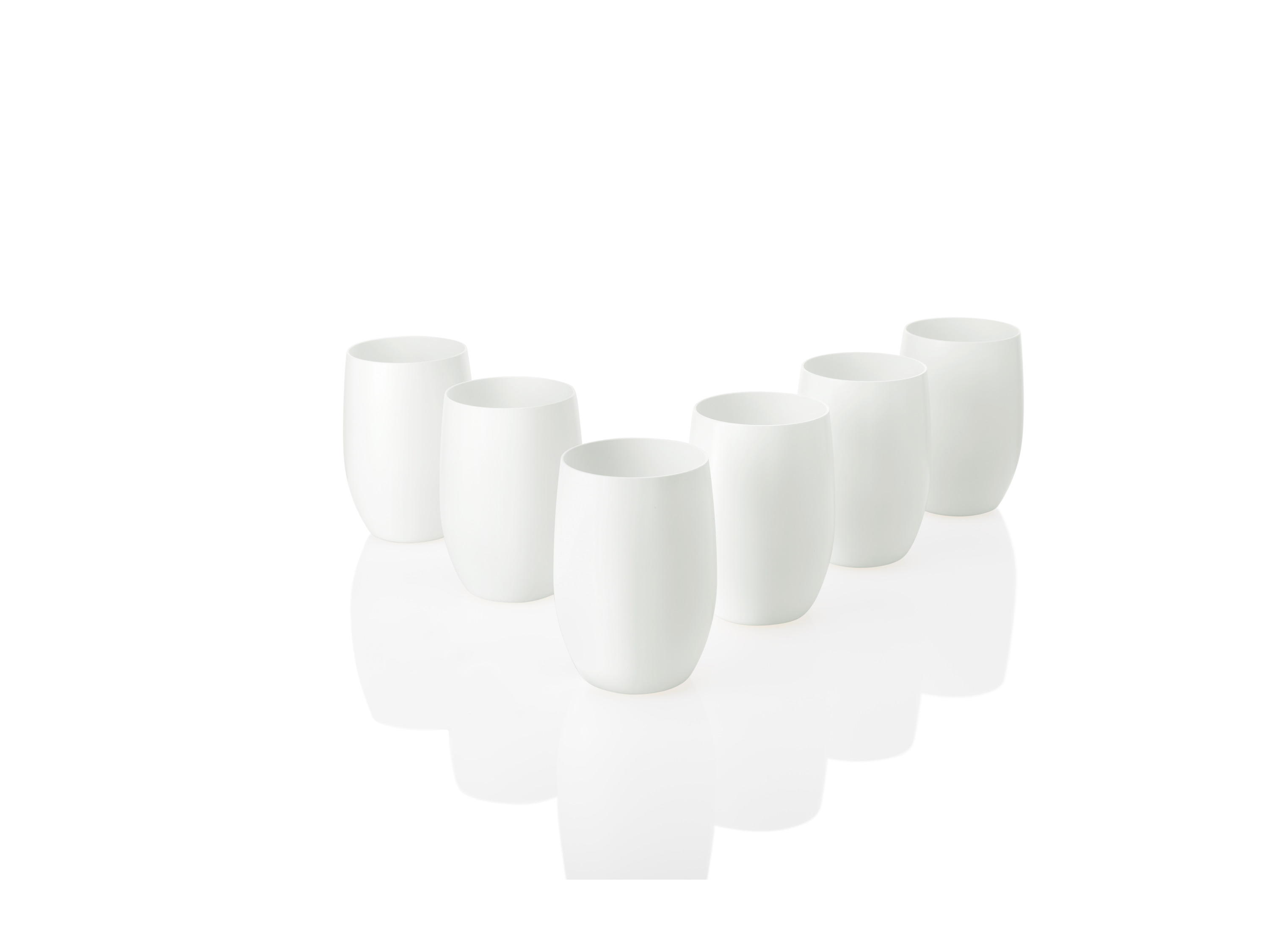 ERNESTO 6 kunststof glazen (Waterglazen, Wit)