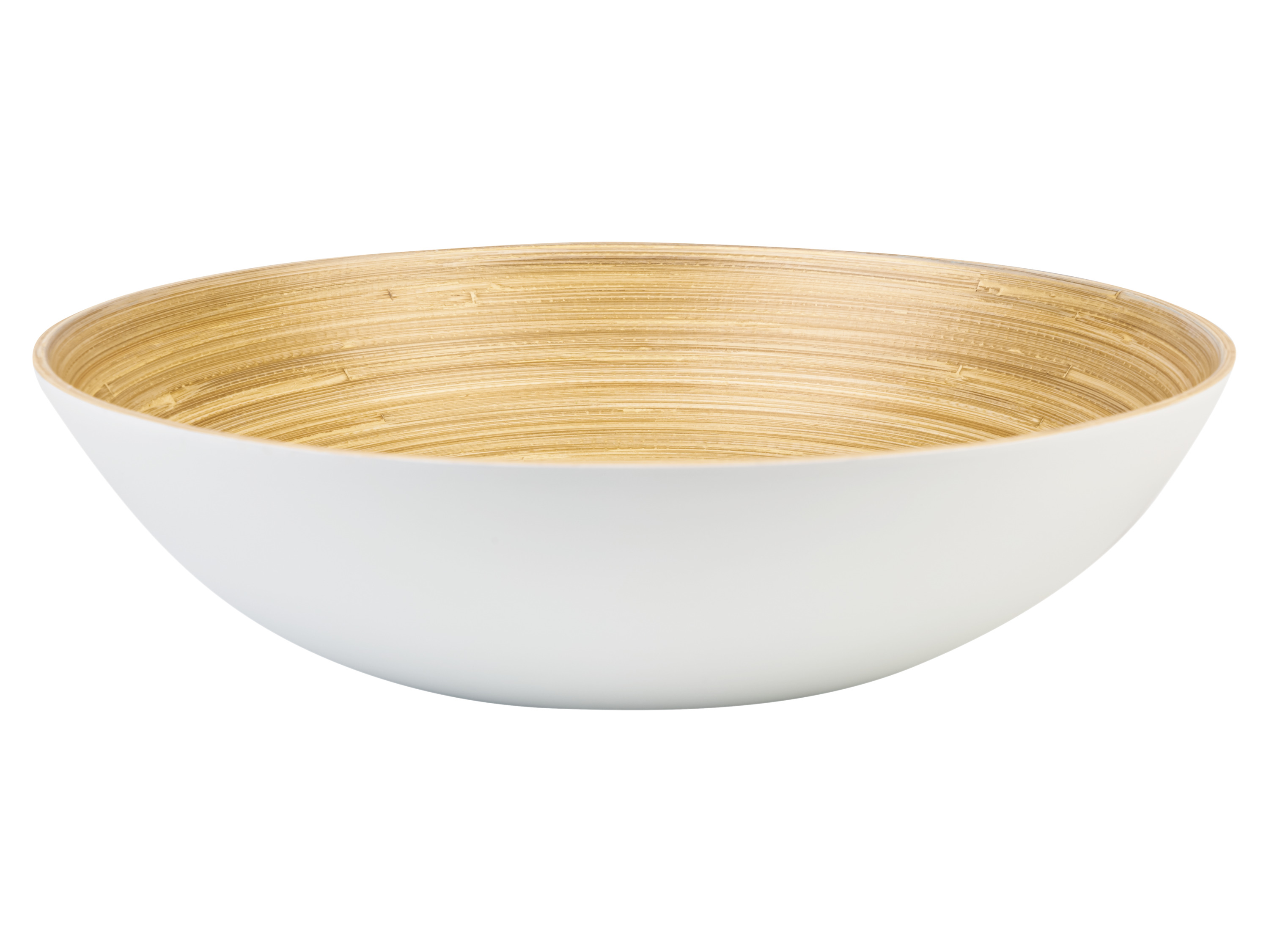 ERNESTO Bamboe schalen (Groot, Wit)