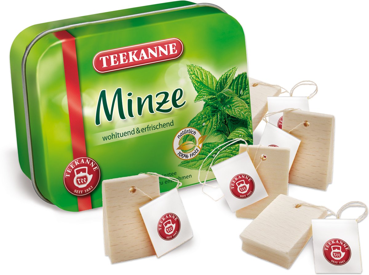 Erzi houten theezakjes in blikje