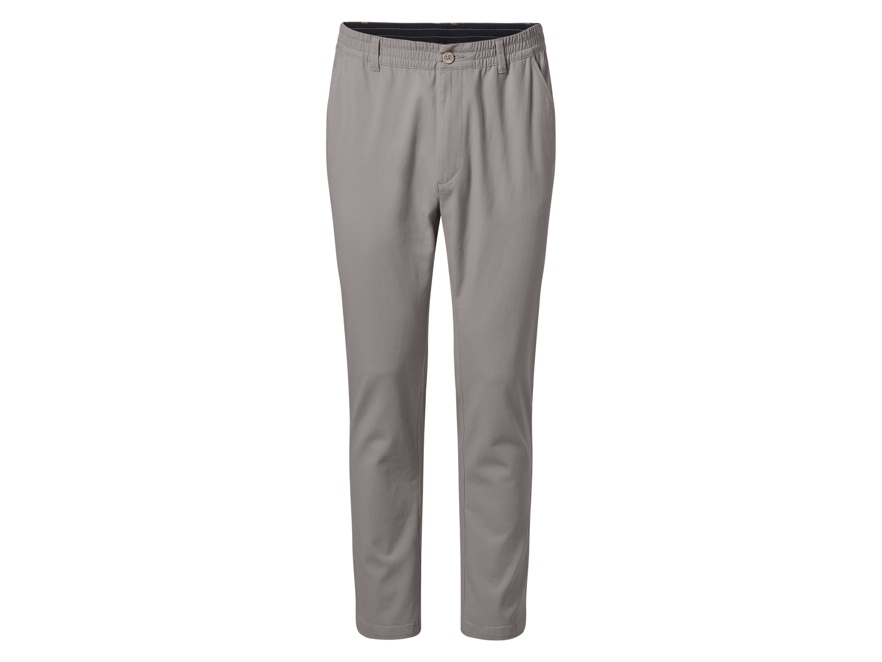 esmara Men Heren chino - Slim fit (Grijs, XL)