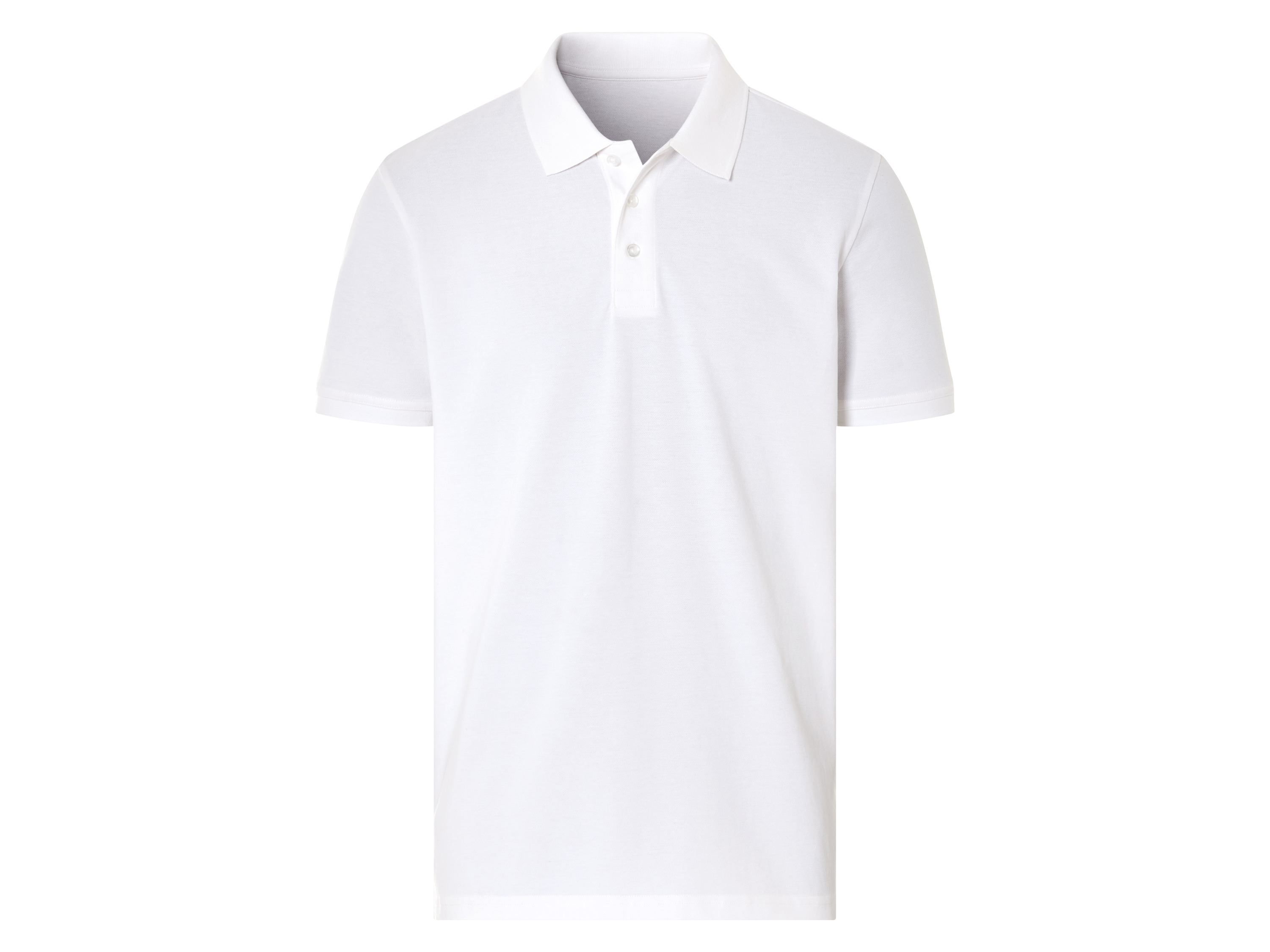 esmara Men Heren poloshirt (Wit, L)