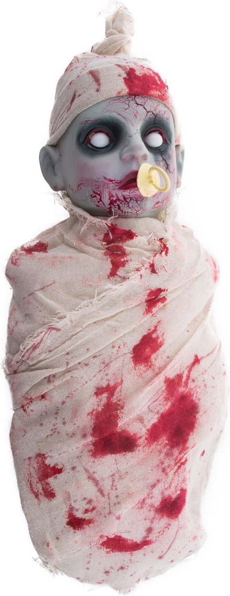ESPA - Bloederige zombie baby met licht en geluid 50 cm