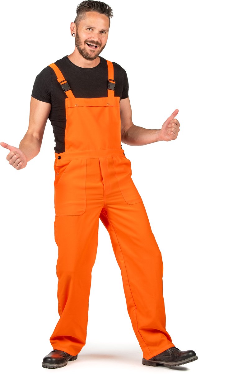 ESPA - Fluo oranje tuinbroek voor volwassenen - Large