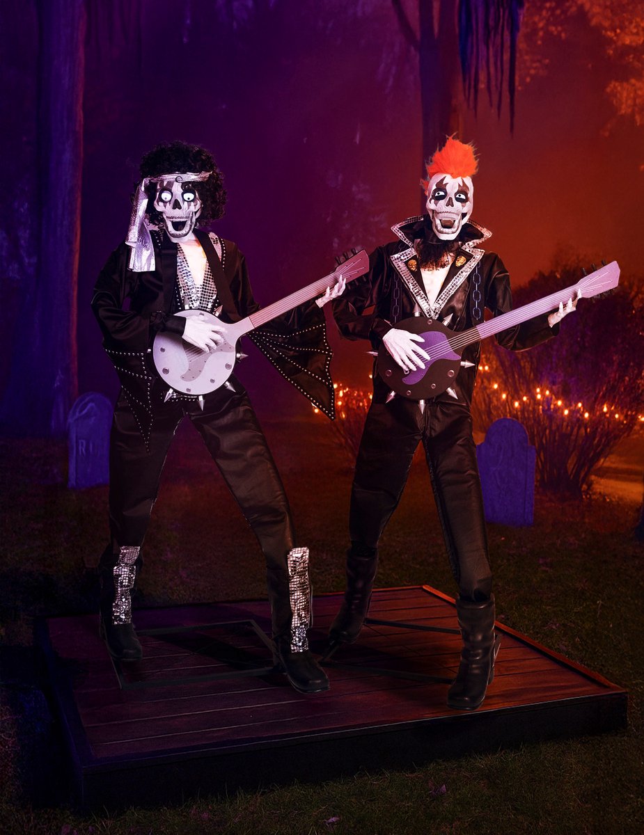 ESPA - Geanimeerd en geluiddecoratie duo punkrockskeletten 185 cm