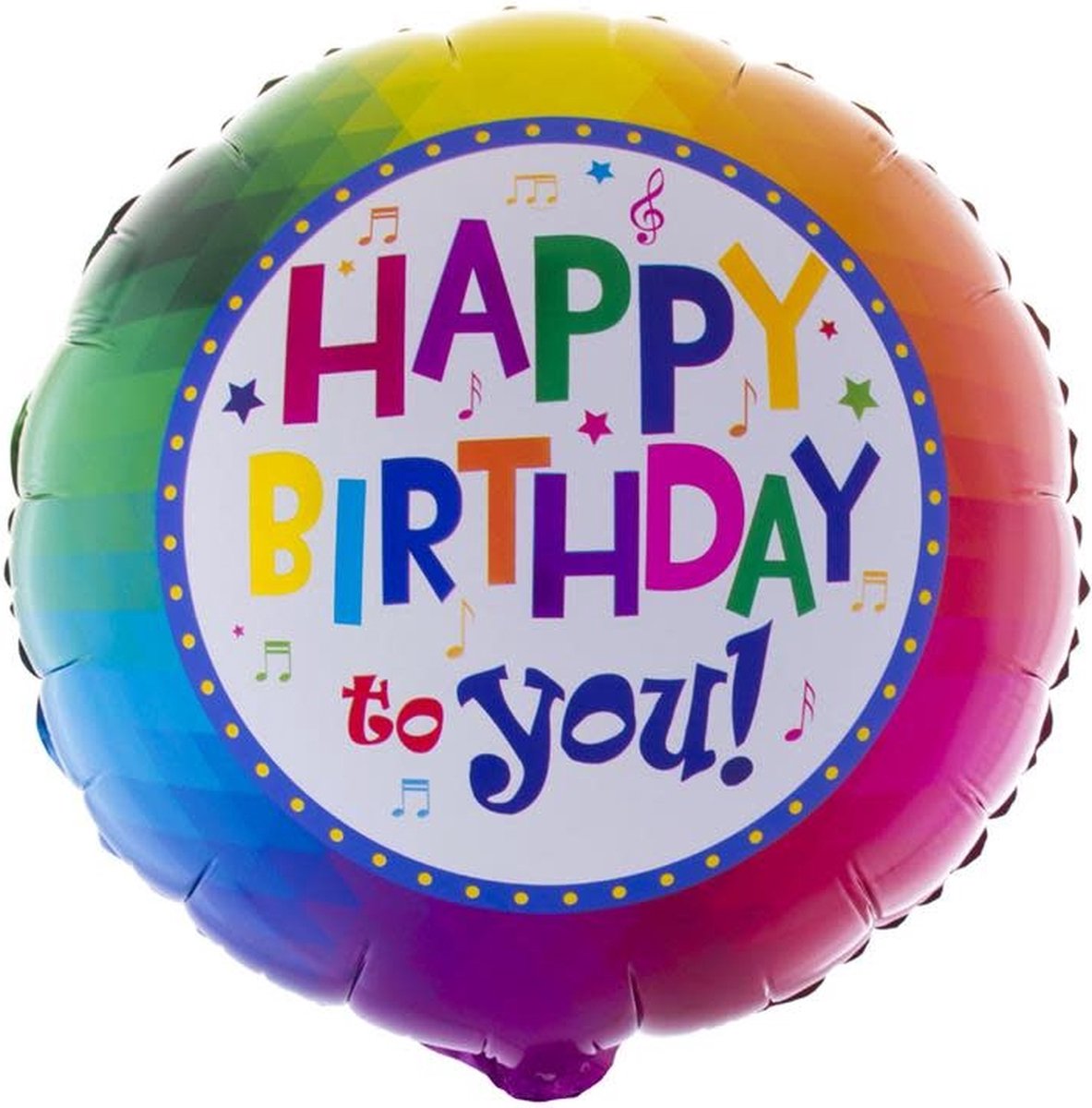 Folieballon happy birthday (55.2 x 46 cm) zonder vulling