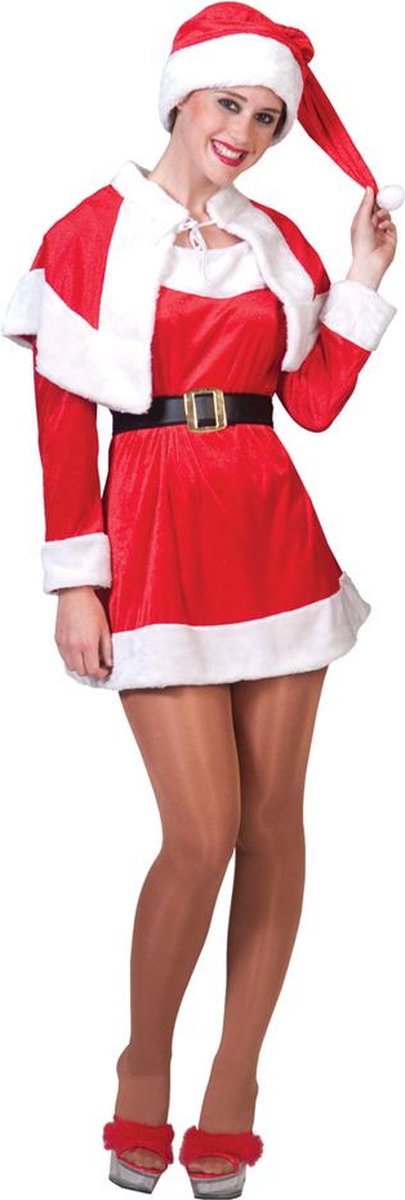 Kerstvrouw pakje Sanny Fluweel - Maat 36/38