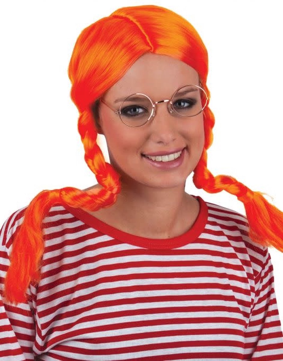 Pruik Lidi oranje - Tirol