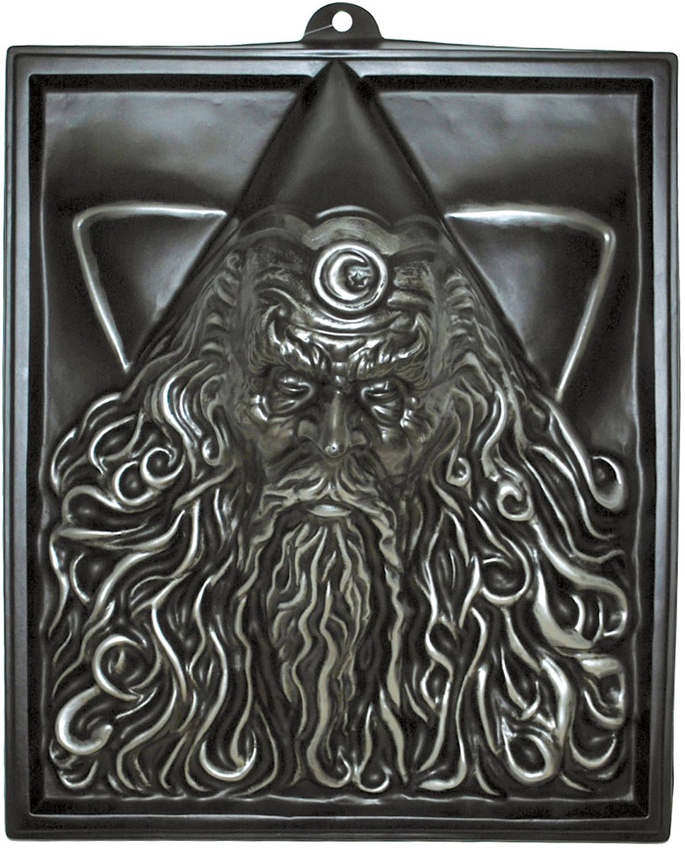 Wanddecoratie 3D tovenaar - 50 x 22 x 58.5 cm - Feesdecoratievoorwerp voor halloween