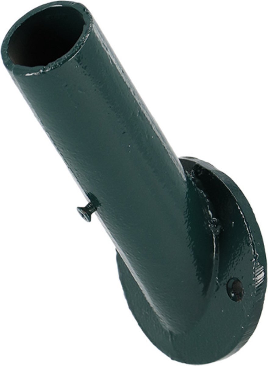 Esschert - Vlaggenstokhouder van gietijzer - groen - L 9,8 x D 12,8 x H 18