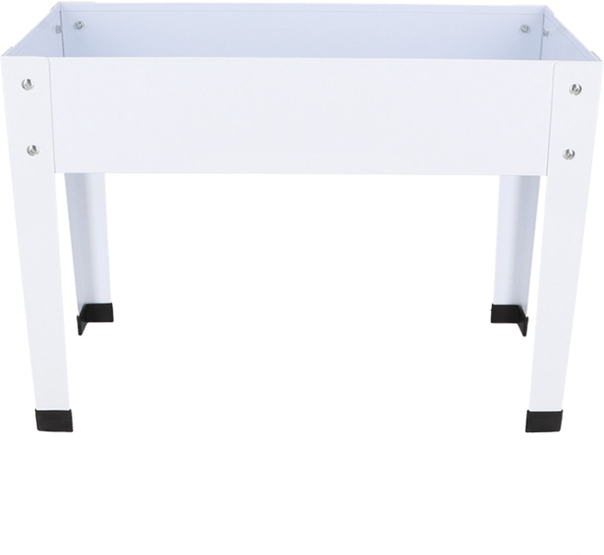 Esschert Design verhoogde kweekbak metaal wit S