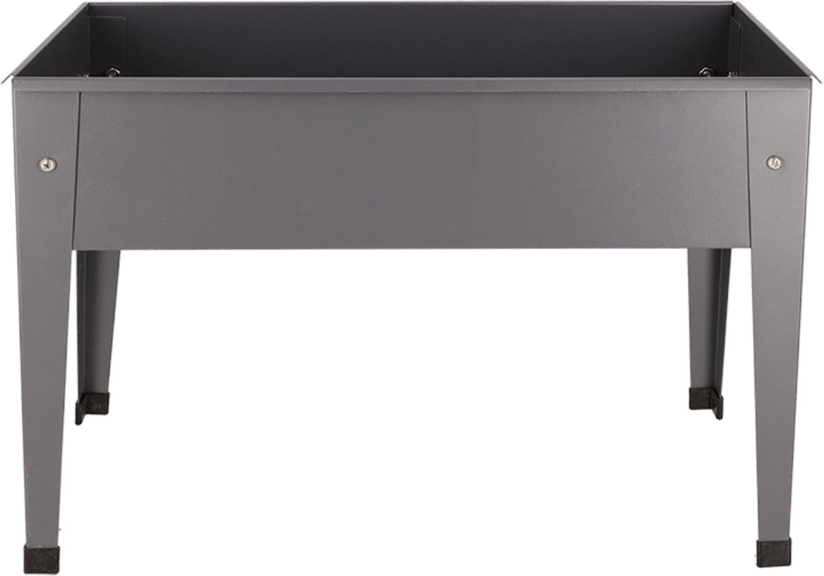 Verhoogde kweekbak metaal antraciet S