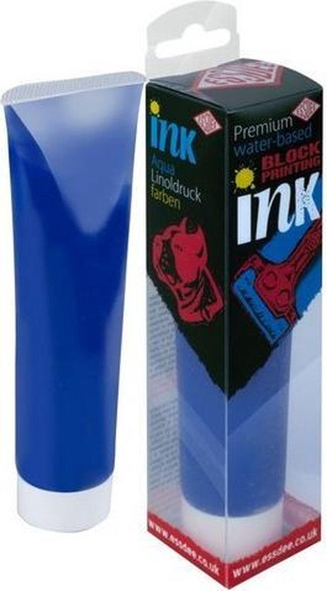 Essdee Block printing ink Premium Quality Brilliant blauw 100ml
