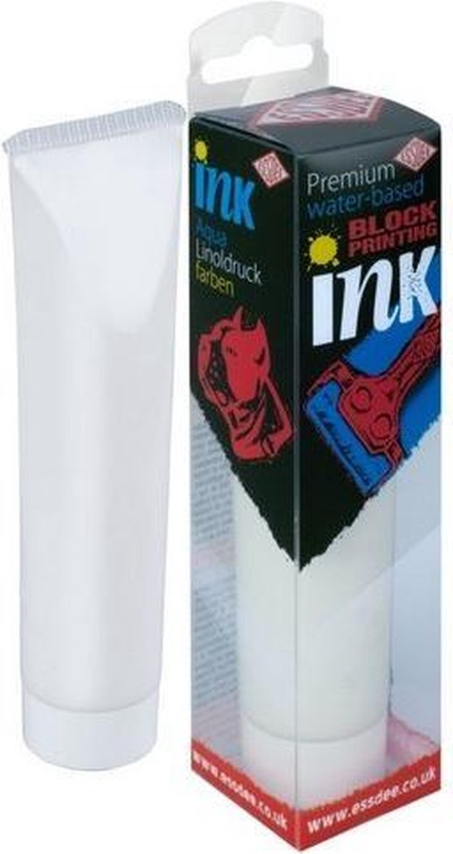 Essdee Block printing ink Premium Quality Wit 100ml