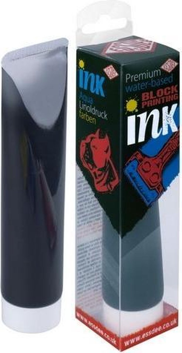 Essdee Block printing ink Premium Quality Zwart 100ml