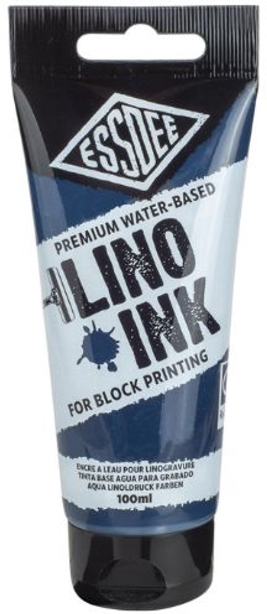 Essdee lino inkt speelgoed - Prussisch Blauw 100ml voor creatief drukwerk.