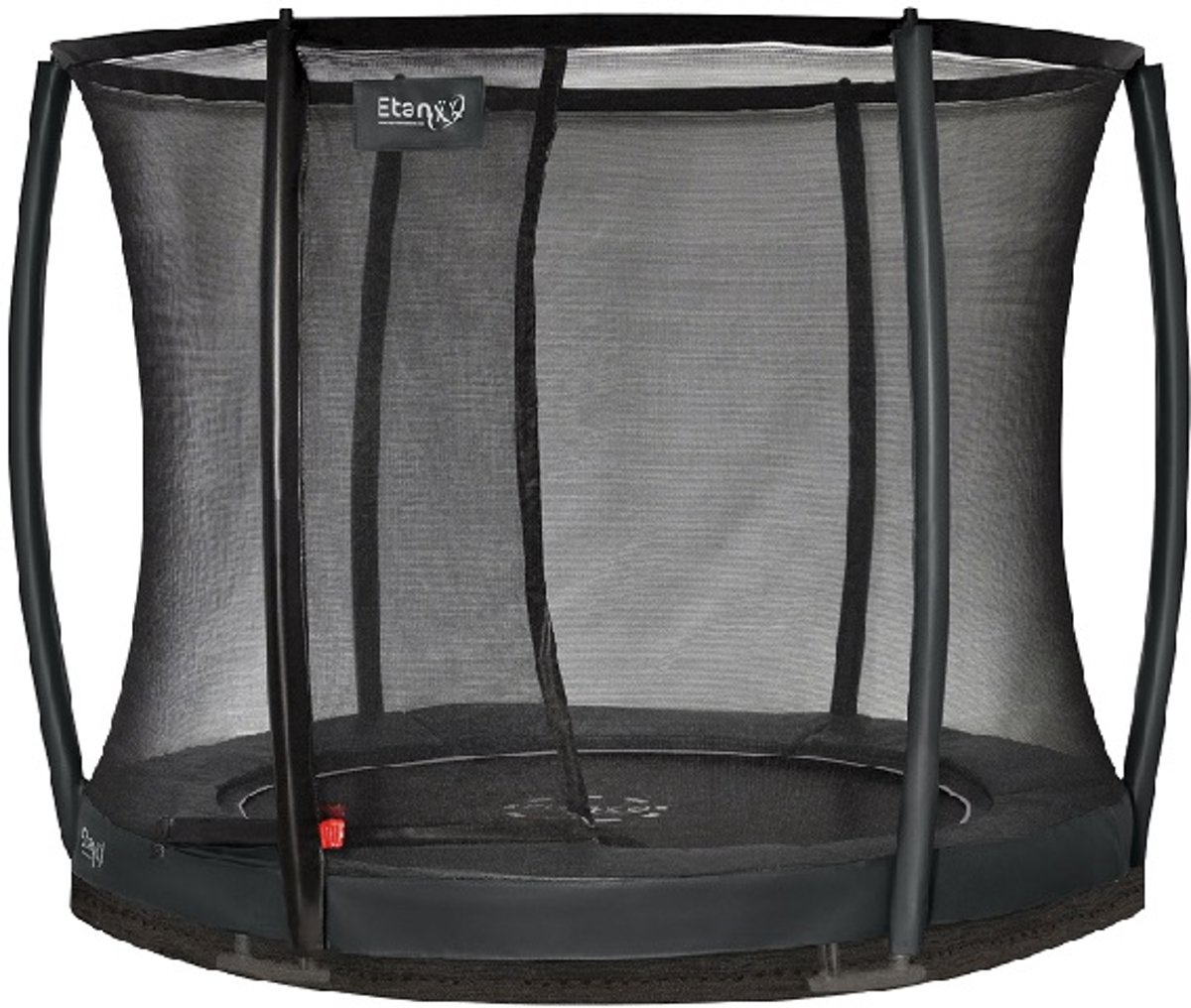 Etan Inground Premium Gold Combi Deluxe Trampoline set Ø305 cm - inc. Deluxe Veiligheidsnet - Grijs - Rond