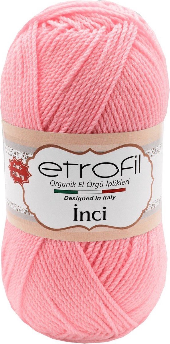 Etrofil Parel 100% Premium anti-pilling acryl-Baby Pink