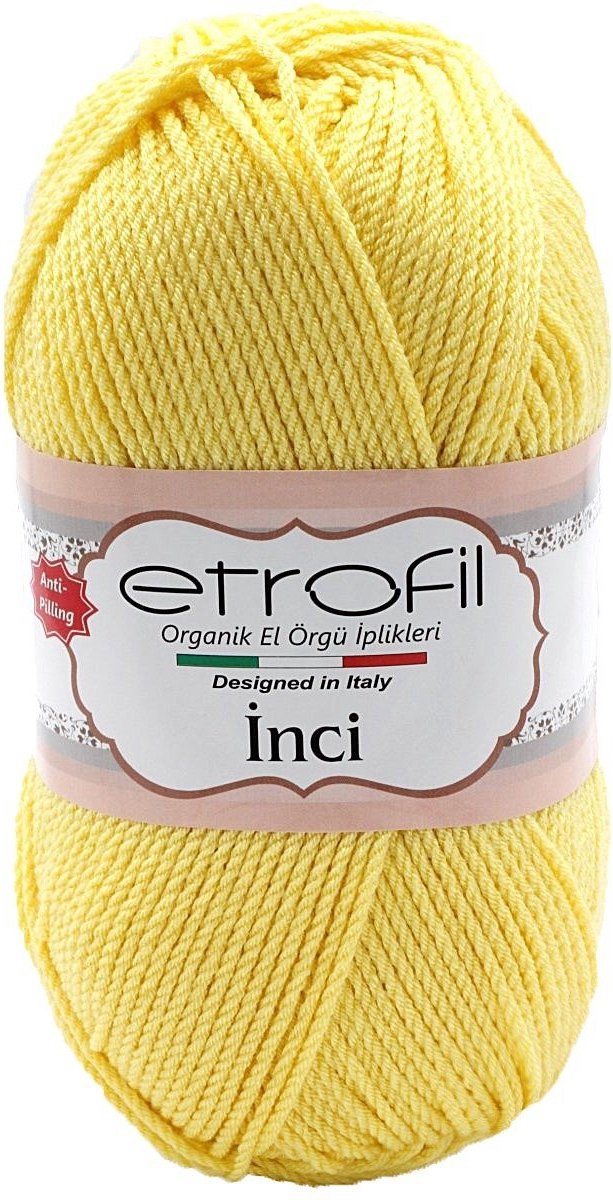 Etrofil Parel 100% Premium anti-pilling acryl-Licht Geel- Haken - Breien