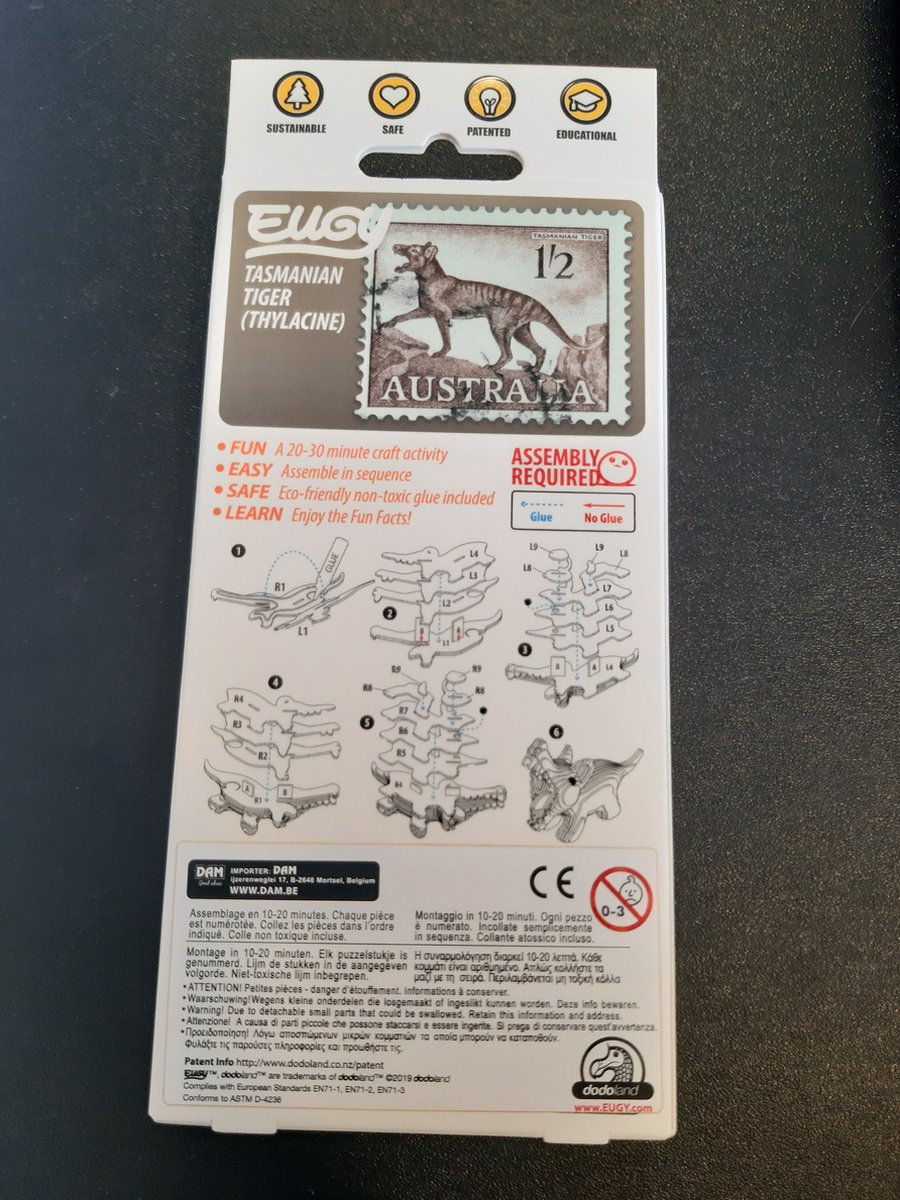 EUGY 3D - Tazmanian Tiger