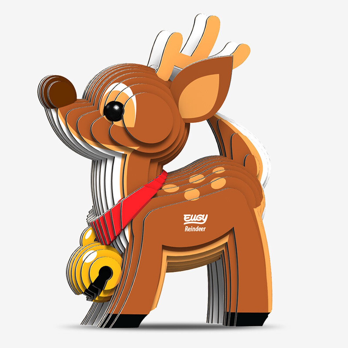 Eugy 3D puzzel - Kerst rendier knutselset karton.