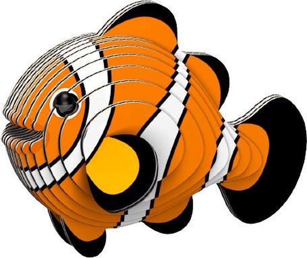 Eugy Maak Je Eigen Clownvis Junior 11,4 X 7,6 Cm Karton Oranje