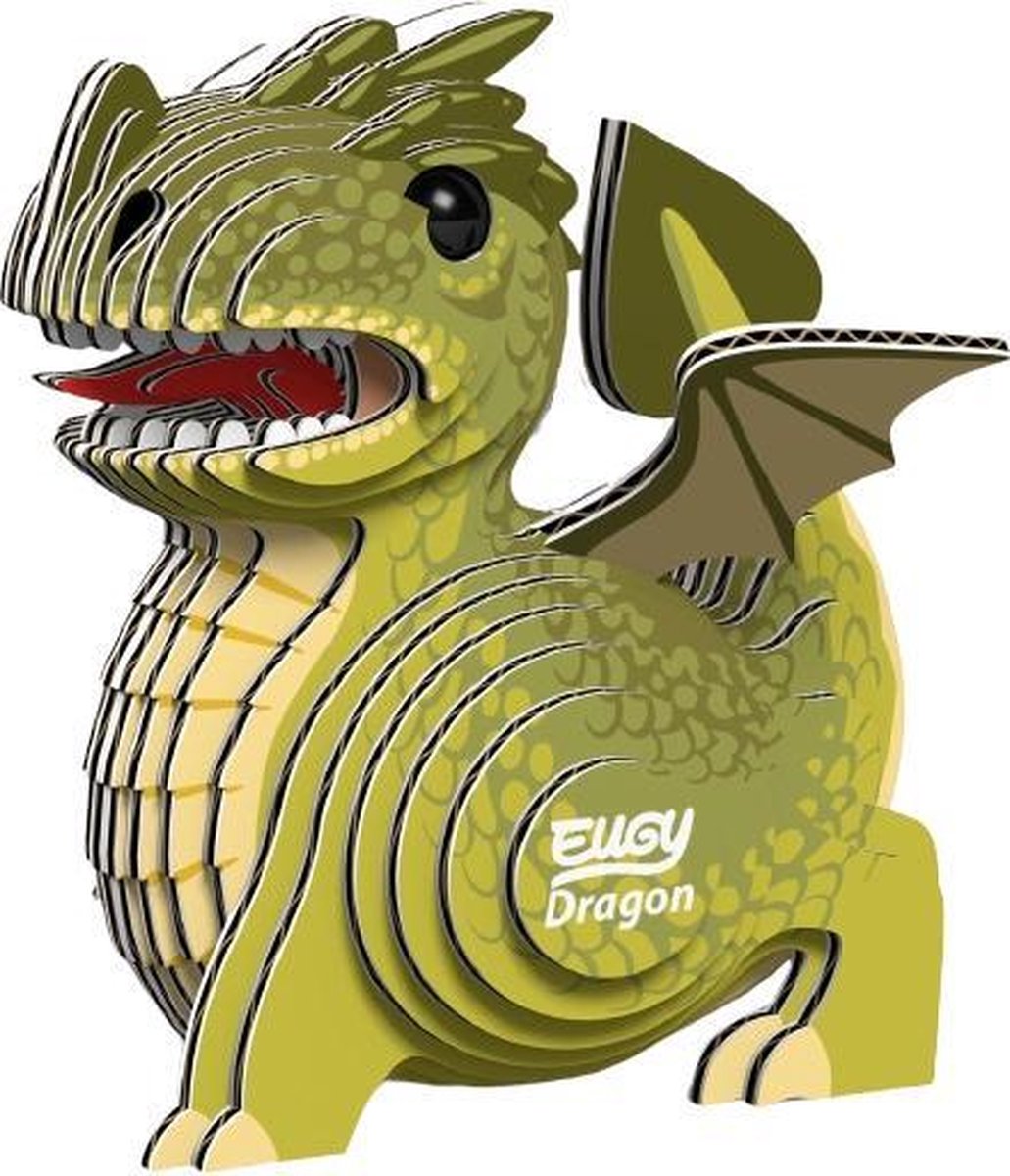 Eugy Maak Je Eigen Dragon Junior 8 X 6 Cm Karton Groen