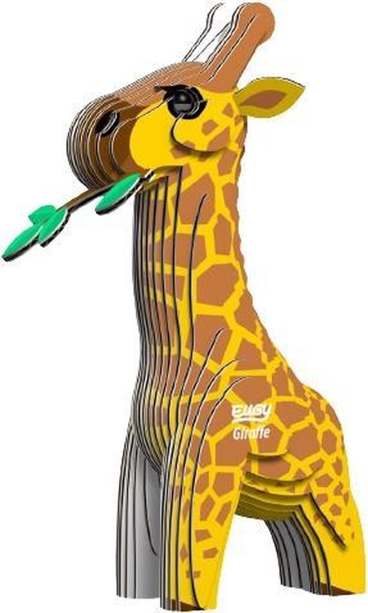 Eugy Maak Je Eigen Giraffe Junior 9,5 X 7 Cm Karton Geel