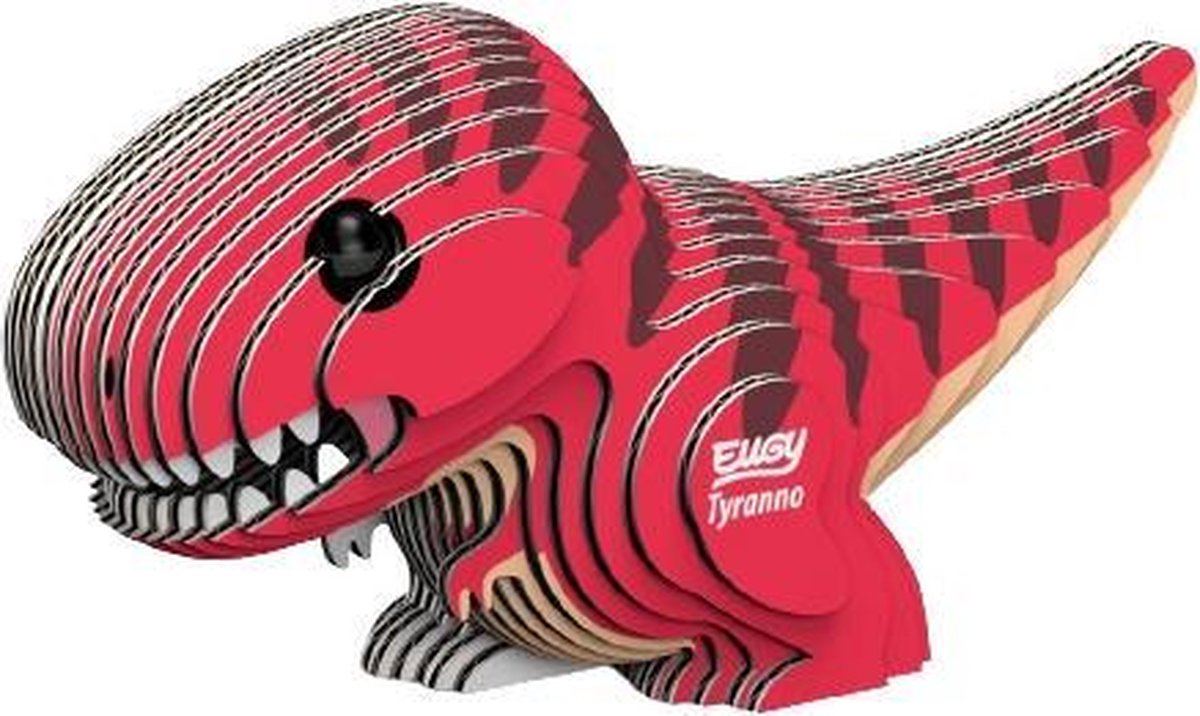 Eugy Maak Je Eigen Tyranno Junior 9,5 X 5 Cm Karton Rood