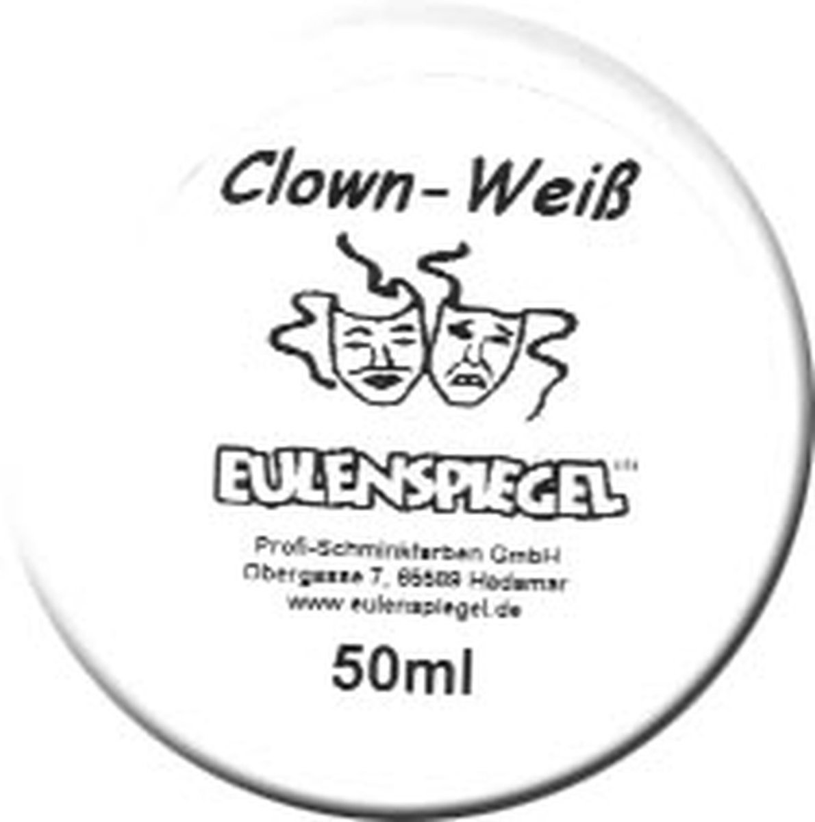 Professioneel theater make-up clown wit 50ml
