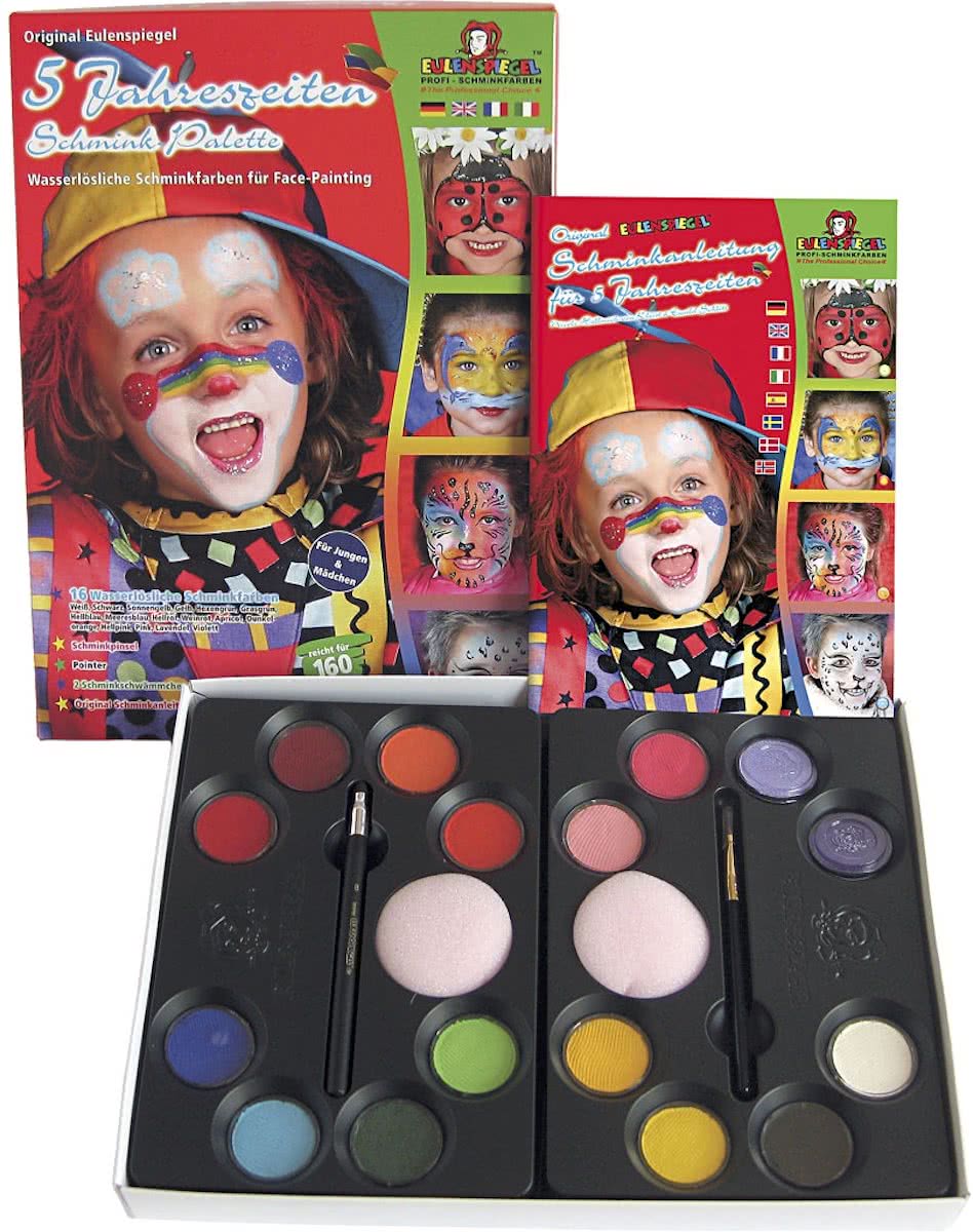 Schmink set met stap-voor-stap, 5 seizoenen, 1 set