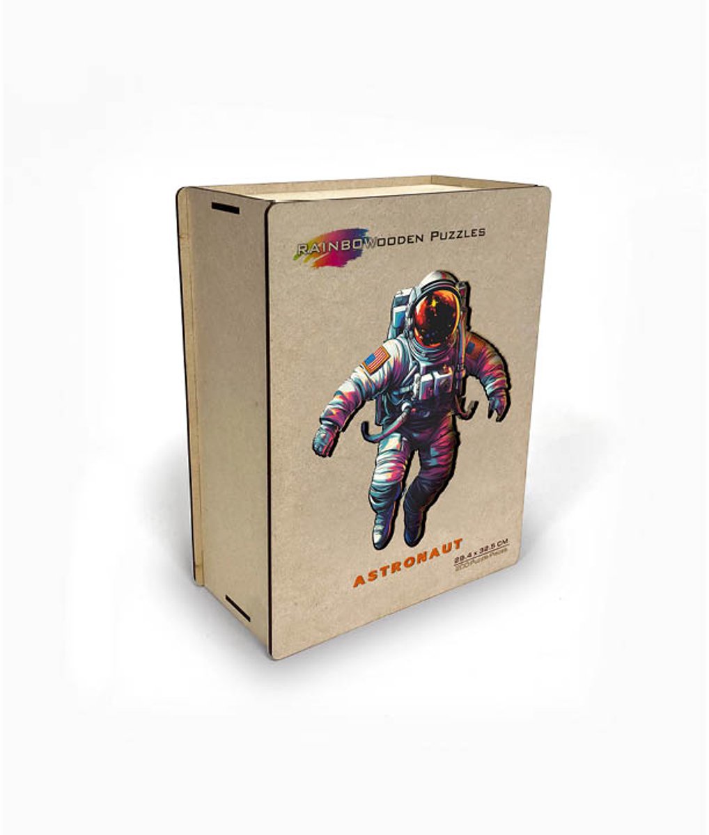 Eureka Rainbow Wooden Puzzel Astronaut (MDF-box)
