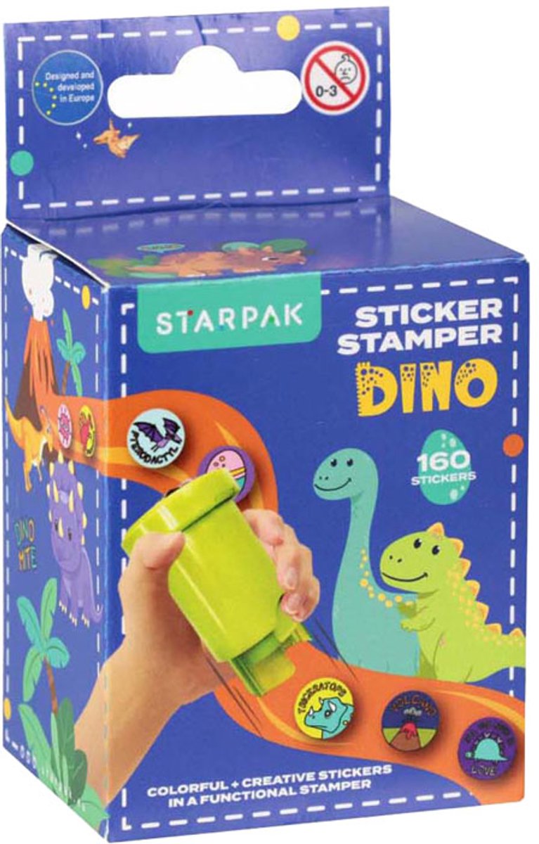 Sticker Stempel Dino, 160st.