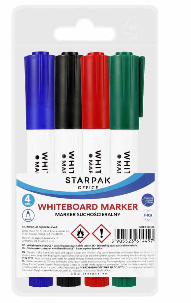 Whiteboard Marker, 4st.