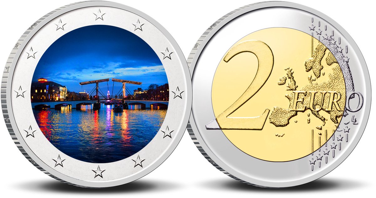 2   munt Amsterdam 750-7 Magere brug met Carre