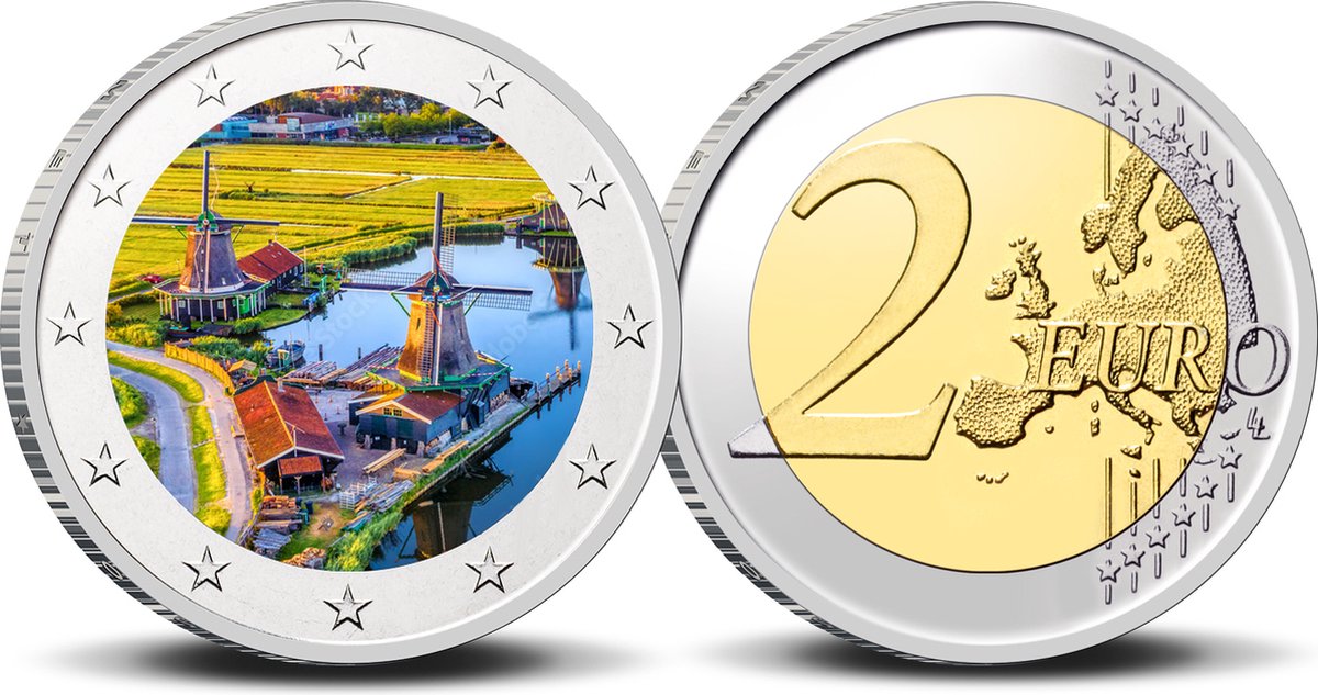 2   munt kleur Zaanse Schans 1