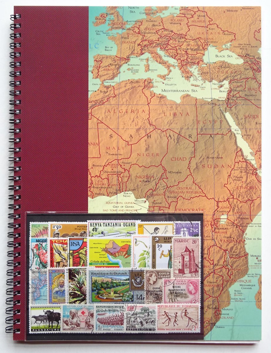 Postzegel Insteekboek Afrika - inclusief 50 gratis postzegels