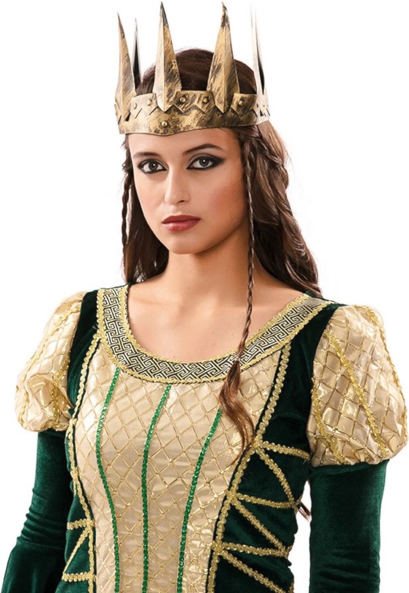 EUROCARNAVALES - Kroon oude gouden middeleeuwse vrouw