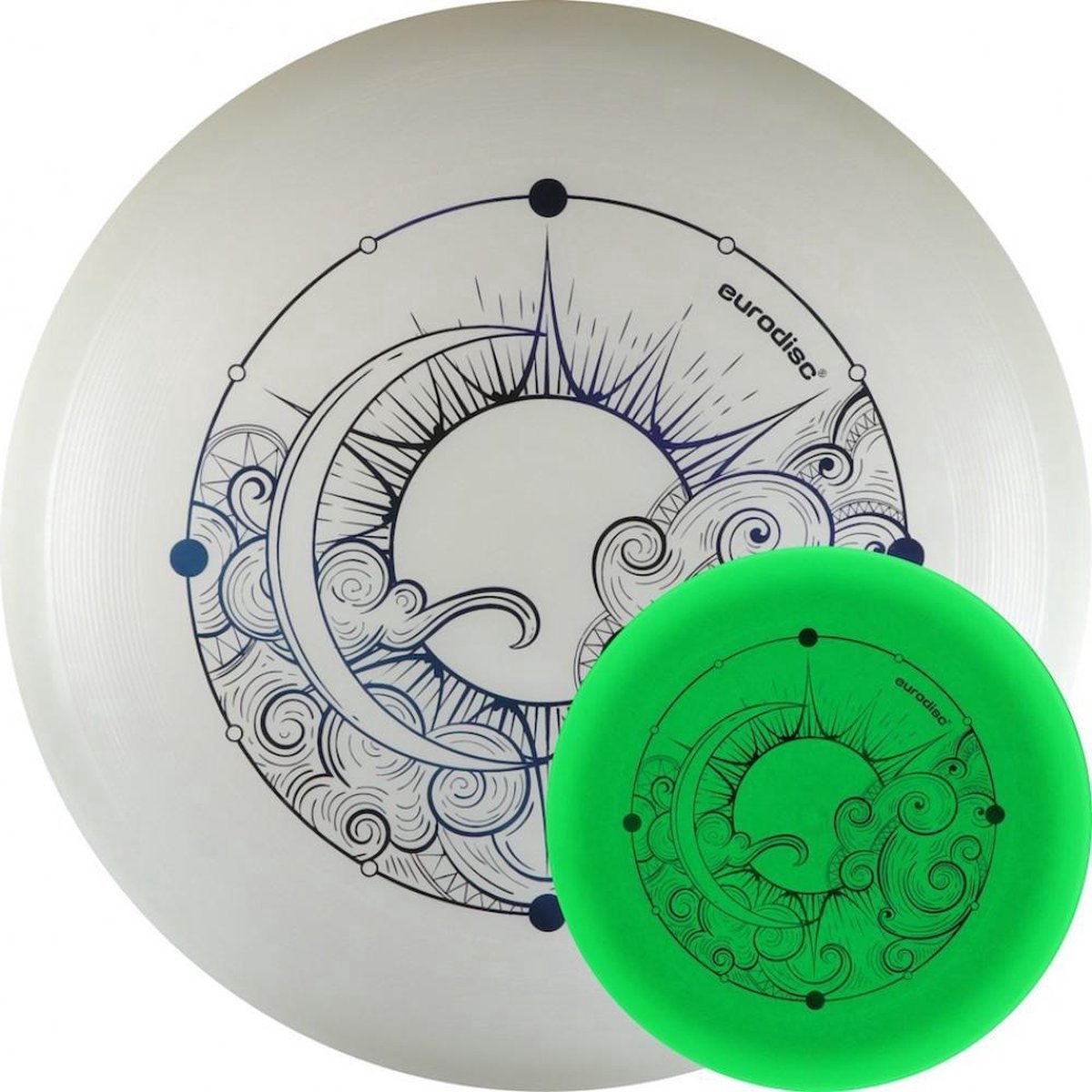 Eurodisc Superglow 175gr Frisbee blauw